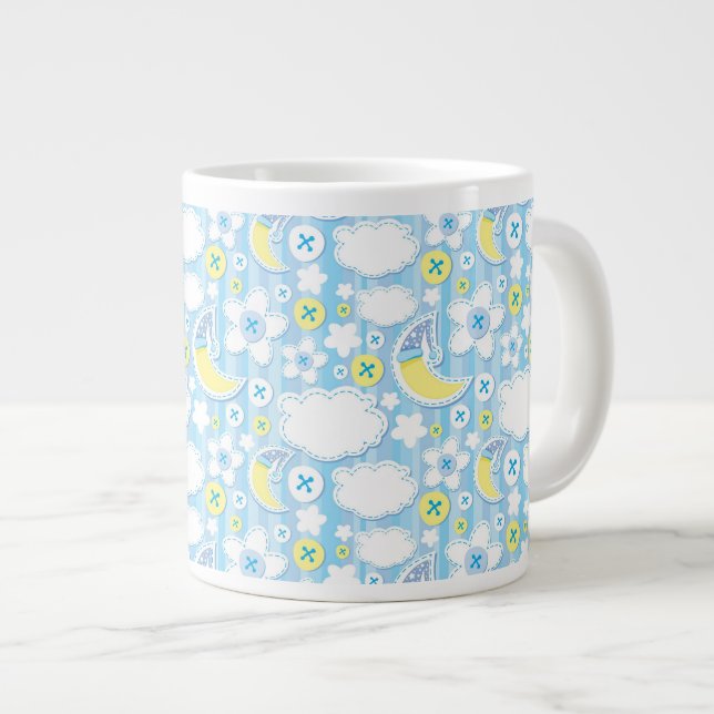 Grande Tasse arrière - plan d'enfant (Devant droit)