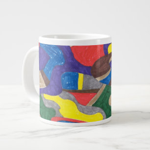 Grande Tasse Art Abstrait "Picasso Cat"
