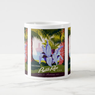 Grande Tasse Art de l'affiche de voyage vintage, Découvrez Port