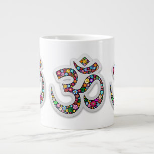 Grande Tasse Art du symbole floral Namaste