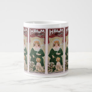 Grande Tasse Art Nouveau vintage Helm Cacao par Privat Livemont