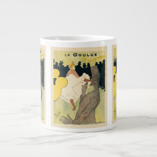Grande Tasse Art Nouveau vintage, La Goulue par Toulouse Lautre