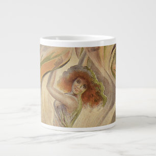 Grande Tasse Art Nouveau vintage, La Loie Fuller danseuse moder