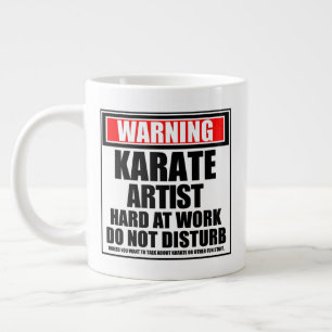 Grande Tasse Artiste de Karaté en Alerte Ne Pas Déranger
