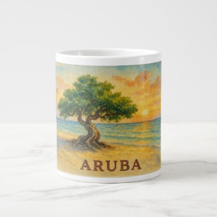 Grande Tasse Aruba Eagle Beach Divi Tree Heure Dorée