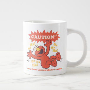 Grande Tasse Attention Elmo qui rit à l'approche