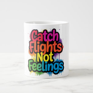 Grande Tasse Attrapez des vols, pas des sentiments, cadeau de c