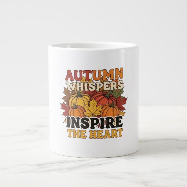 Grande Tasse Automne chuchoteurs design Tri-Blend chemise (Devant)