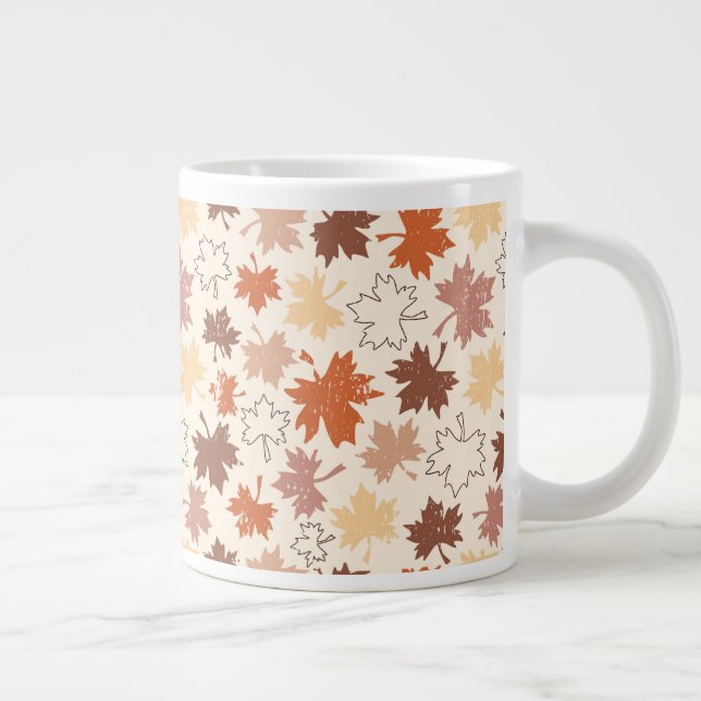 Grande Tasse Automne design automne feuilles naturels (Droite)