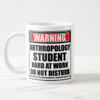 Avertissement Anthropologie Étudiant Dur Au Travai
