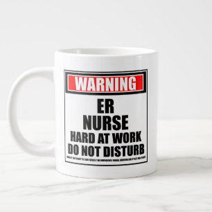 Grande Tasse Avertissement / infirmière / infirmière dur au tra