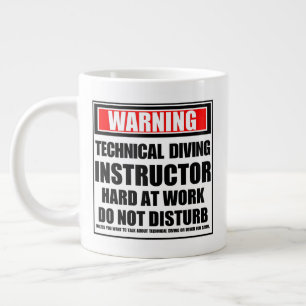 Grande Tasse Avertissement Instructeur Technique De Plongée Dur