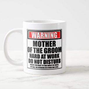 Grande Tasse Avertissement Mère De La Pièce Dur Au Travail