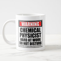 Avertissement Physicien Chimique Dur Au Travail