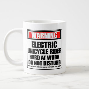 Grande Tasse Avertissement Rider à monocycle électrique dur au 