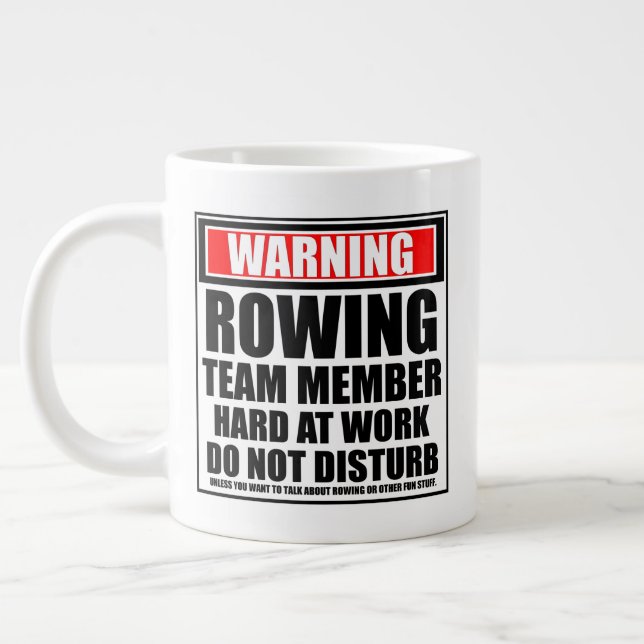 Grande Tasse Avertissement Un Membre De L'Équipe De Remorquage  (Gauche)