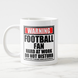 Grande Tasse Avertissement Ventilateur De Football Dur Au Trava