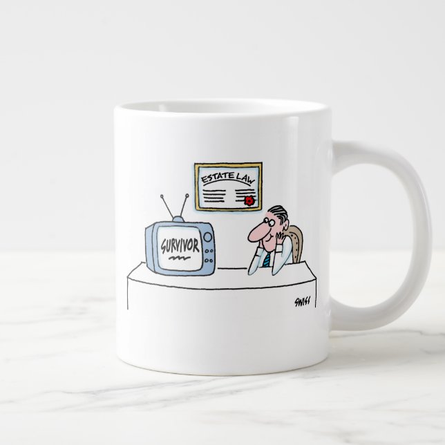 Grande Tasse Avocat de la propriété Probable Droit Cartoon Drôl (Droite)