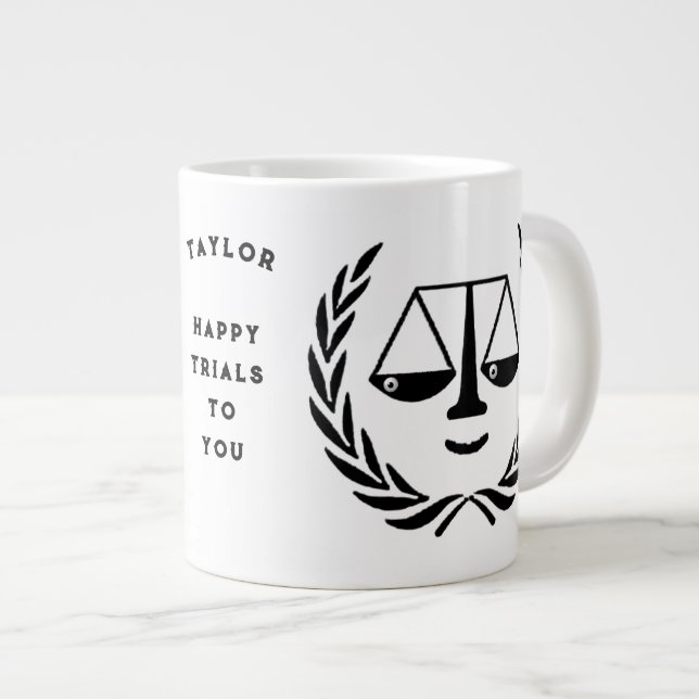 Grande Tasse Avocat drôle (Devant droit)