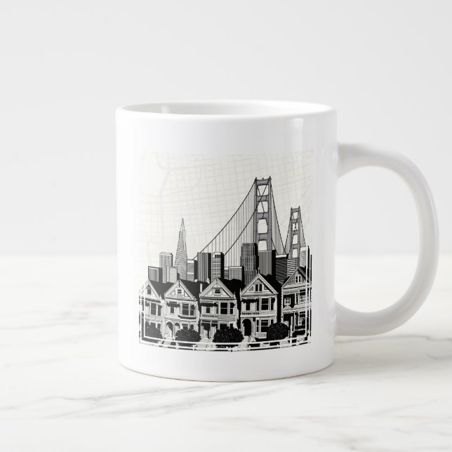 Grande Tasse B&W San Francisco Californie (Droite)