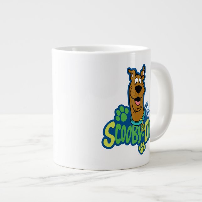 Grande Tasse Badge de caractère Empreinte de patte Scooby-Doo (Devant droit)