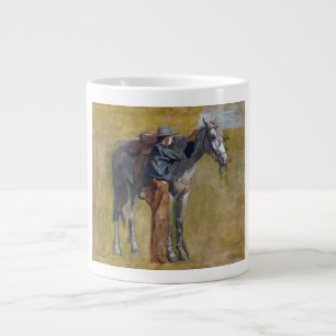 Grande Tasse Badlands américains : Vieux West Cowboy avec cheva