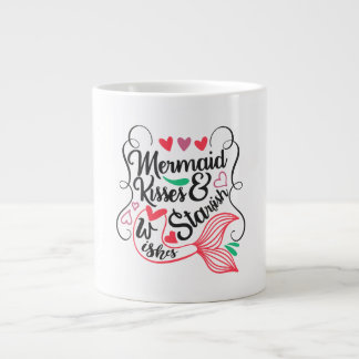 Grande Tasse Baisers de sirène voeux d'étoiles de mer