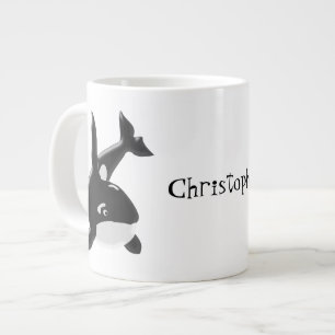 Grande Tasse Baleine tueuse personnalisée
