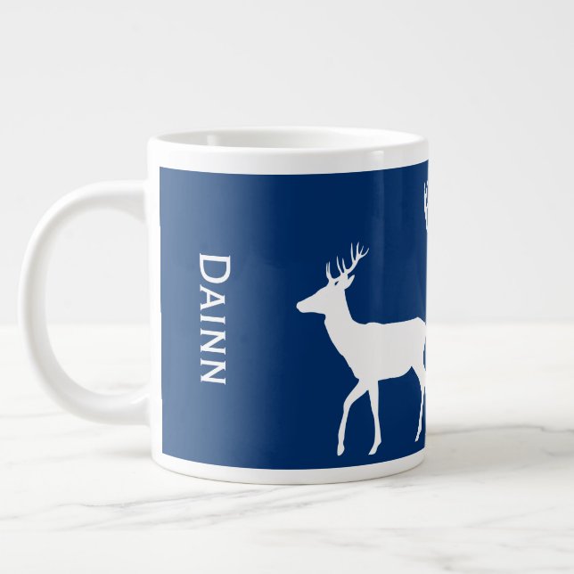 Grande Tasse Balises blanches - Personnalisées (Gauche)