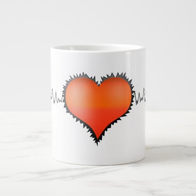 Grande Tasse Bande cardiaque (Devant)
