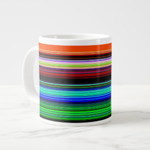 Grande Tasse Bandes minces et colorées - 1