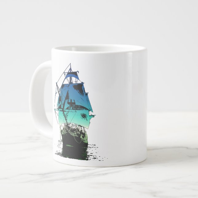 Grande Tasse Bateau classique (Devant gauche)