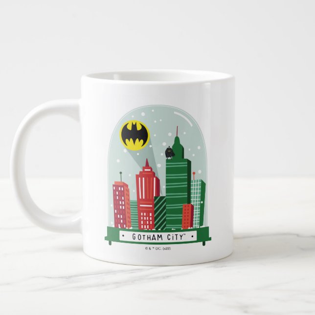 Grande Tasse Batman Gotham City™ - Graphique du Globe des neige (Gauche)