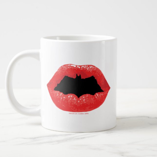 Grande Tasse Batman Valentine | Lèvres de chaume (Gauche)