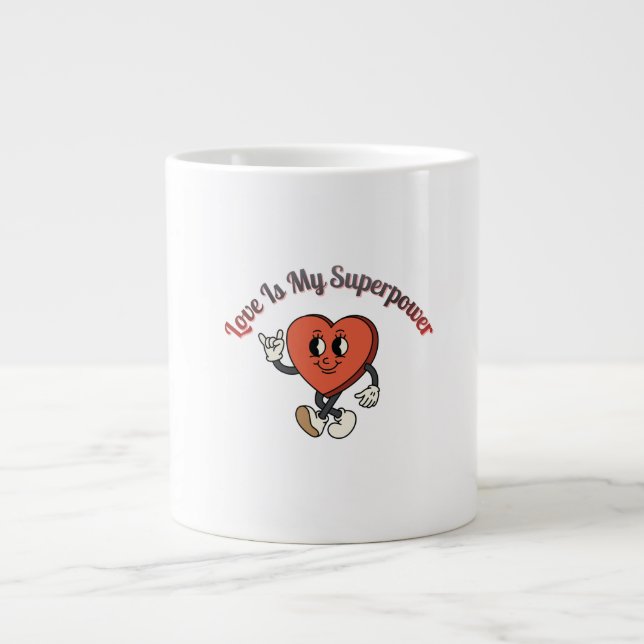 Grande Tasse Be Mine 2026 – Retro Valentine Love Typography (Devant)