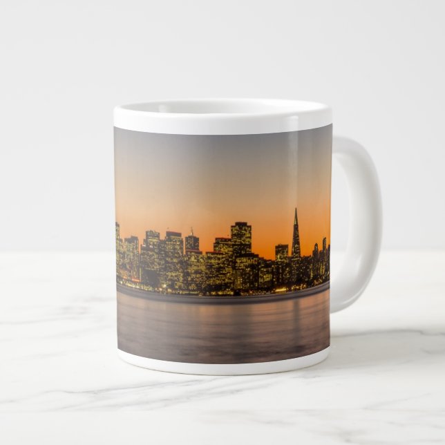 Grande Tasse Beau coucher du soleil à San Francisco (Devant droit)