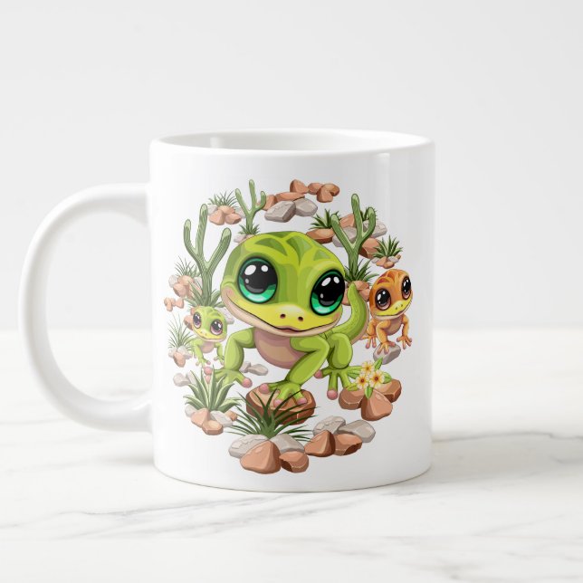 Grande Tasse Bébé Geckos jote personnages de dessin (Gauche)