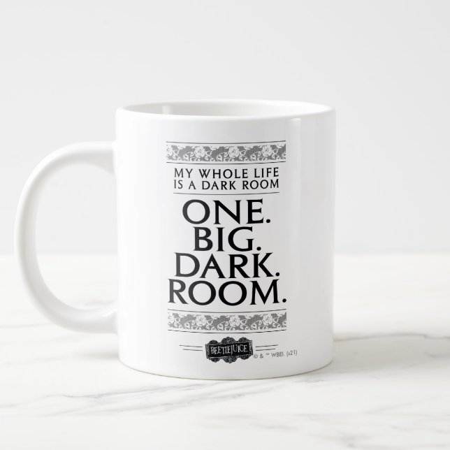 Grande Tasse Beetlejus | Toute Ma Vie Est Une Chambre Sombre (Gauche)