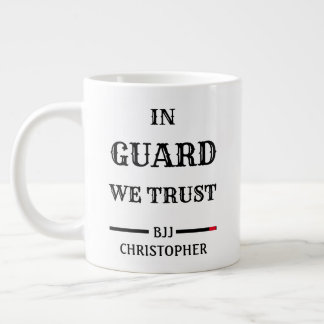 Grande Tasse BJJ Guard Nous Avons Confiance Ceinture Noire Énor