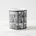 Black 9 Photo Carré Collage - avec script blanc