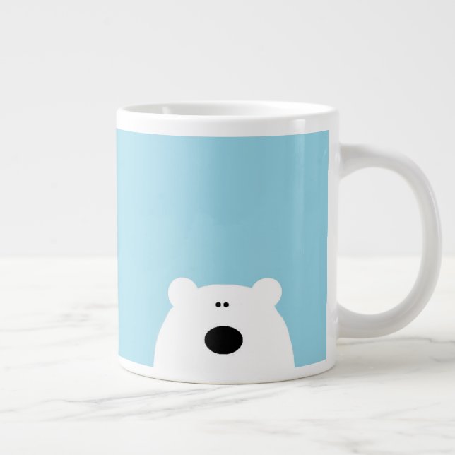 Grande Tasse Bleu de l'ours polaire (Droite)