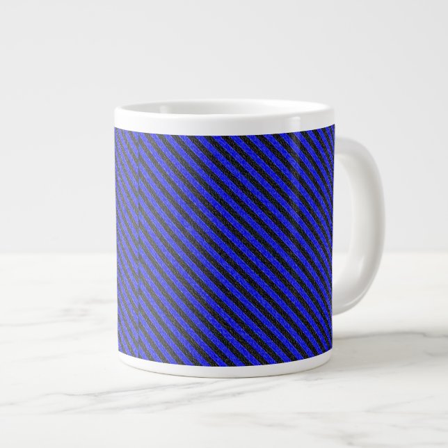 Grande Tasse Bleu et noir mince (Devant droit)