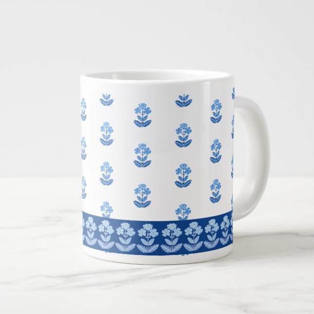 Grande Tasse Bloquer la Musique d'impression (Devant droit)