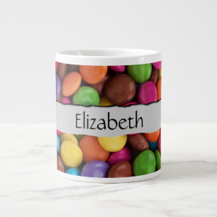 Grande Tasse Bonbons Colorés, Boutons De Bonbons, Sucres, Votre