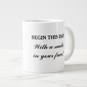 Grande Tasse Bonjour tasse, citation