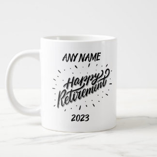 Grande Tasse Bonne retraite 2023 - Cadeau personnalisé -