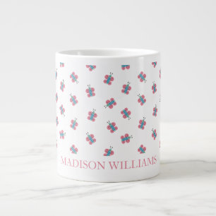 Grande Tasse Boue à papillon personnalisée Cute personnalisée