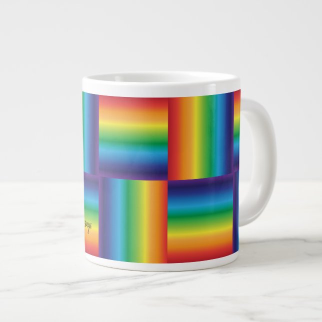 Grande Tasse Boue à roulettes arc-en-ciel (Devant droit)