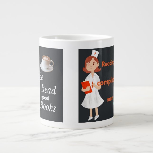 Grande Tasse Boug de spécialité (mug pour les amateurs de livre (Devant)