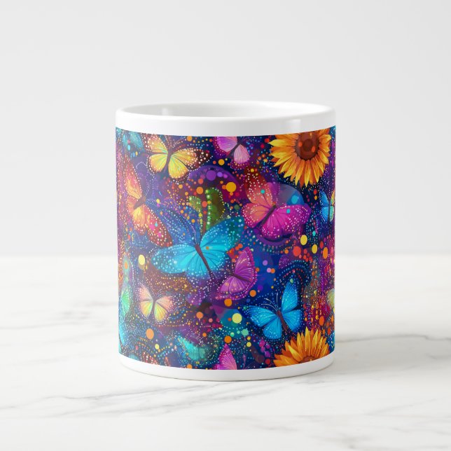 Grande Tasse Boug de spécialité Whimsical Butterfly Dream (Devant)